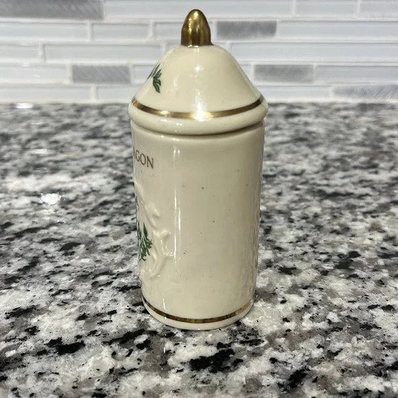 Vintage TARRAGON The Lenox Spice Garden 1992 Fine Porcelain Spice Jar - Picture 3 of 8